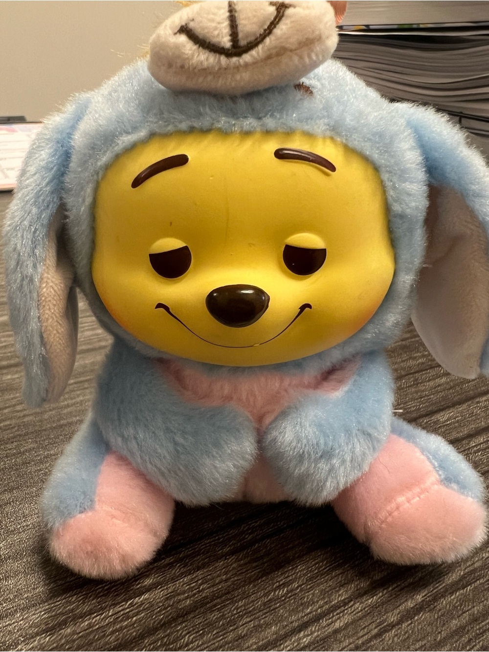 Miniso Winnie the Pooh Eyore Plush with keychain.